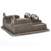 7 B1M PM Research Twin Cylinder Steam Mill Engine Machined kit.