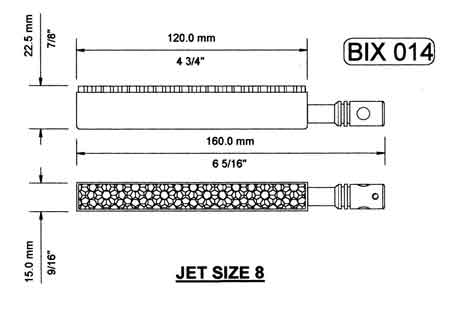 BIX 014 Ceramic Gas Burner For Live Steam Boilers Wilesco D20 D21 D22 D24