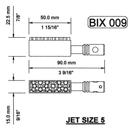 Bix 009 Ceramic Gas burner for live steam boilers Wilesco Mamod Etc