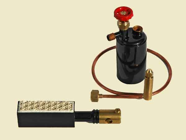 Bix 026 Ceramic Burner Gas Tank & Pipe Kit for live steam boilers