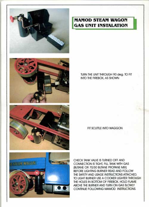 Bix 012 Gas Burner conversion set to fit the Mamod Steam Wagon