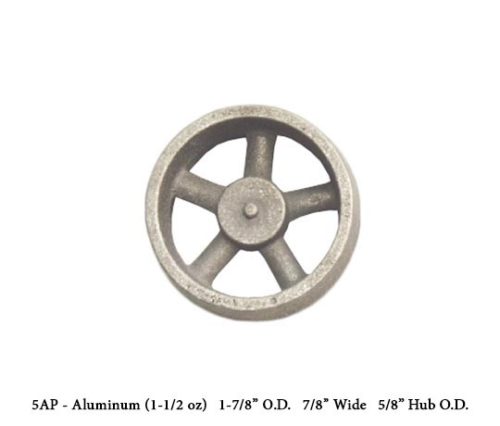 Unmachined Aluminium  FWC-5AP Flywheel 1 7/8 inch DIa x 7/8 W X 5/8 Hub Dia