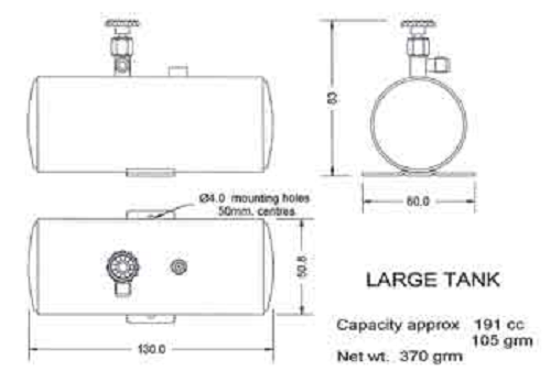 Bix Refillable Gas Tank - Large