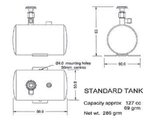 Bix Refillable Gas Tank - Standard