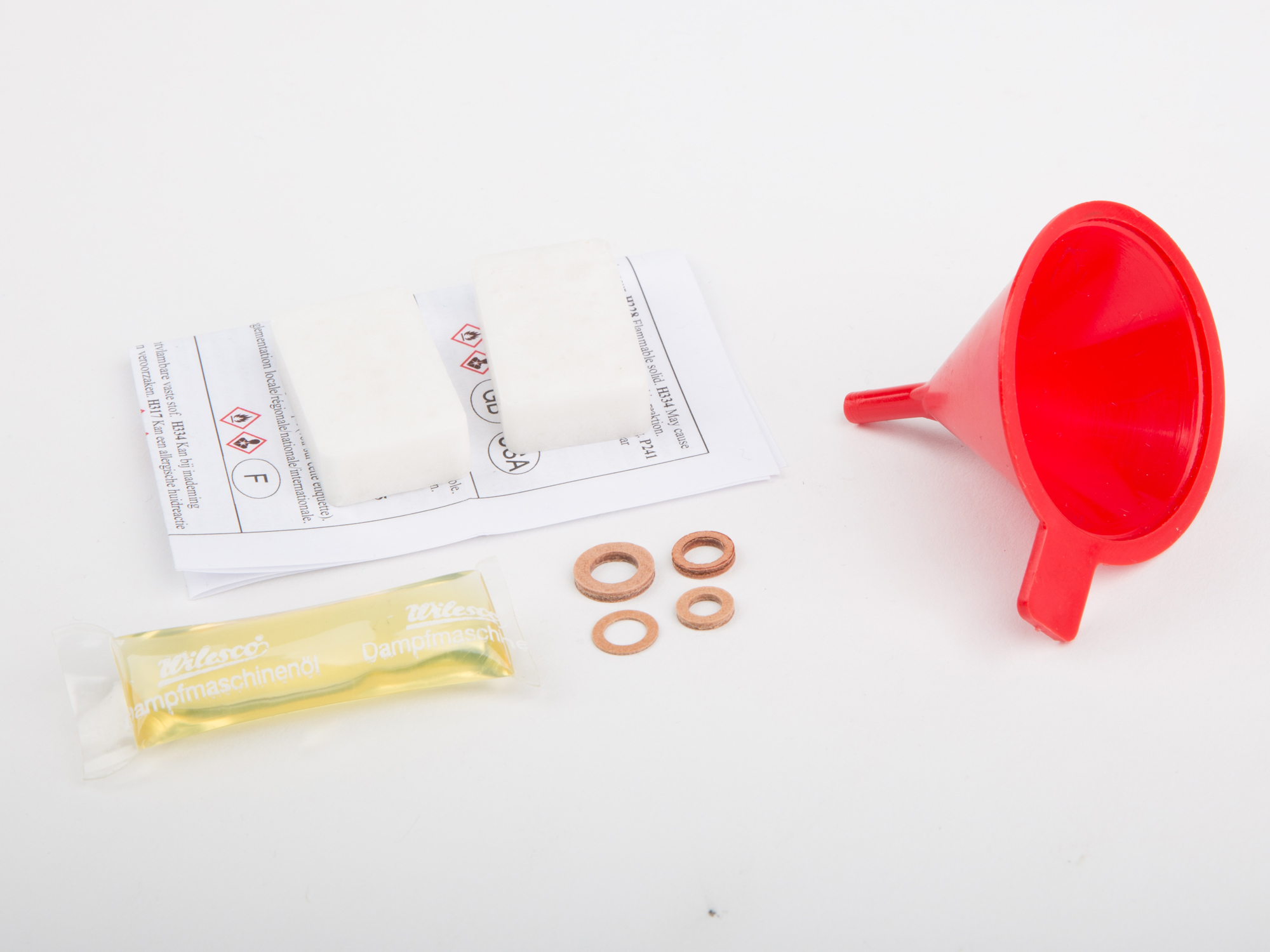 Wilesco Complete accessory set in bag.