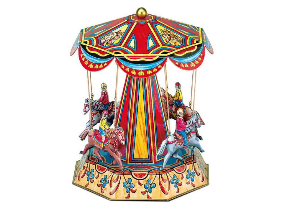 Wilesco M48 Nostalgic Roundabout With Horses